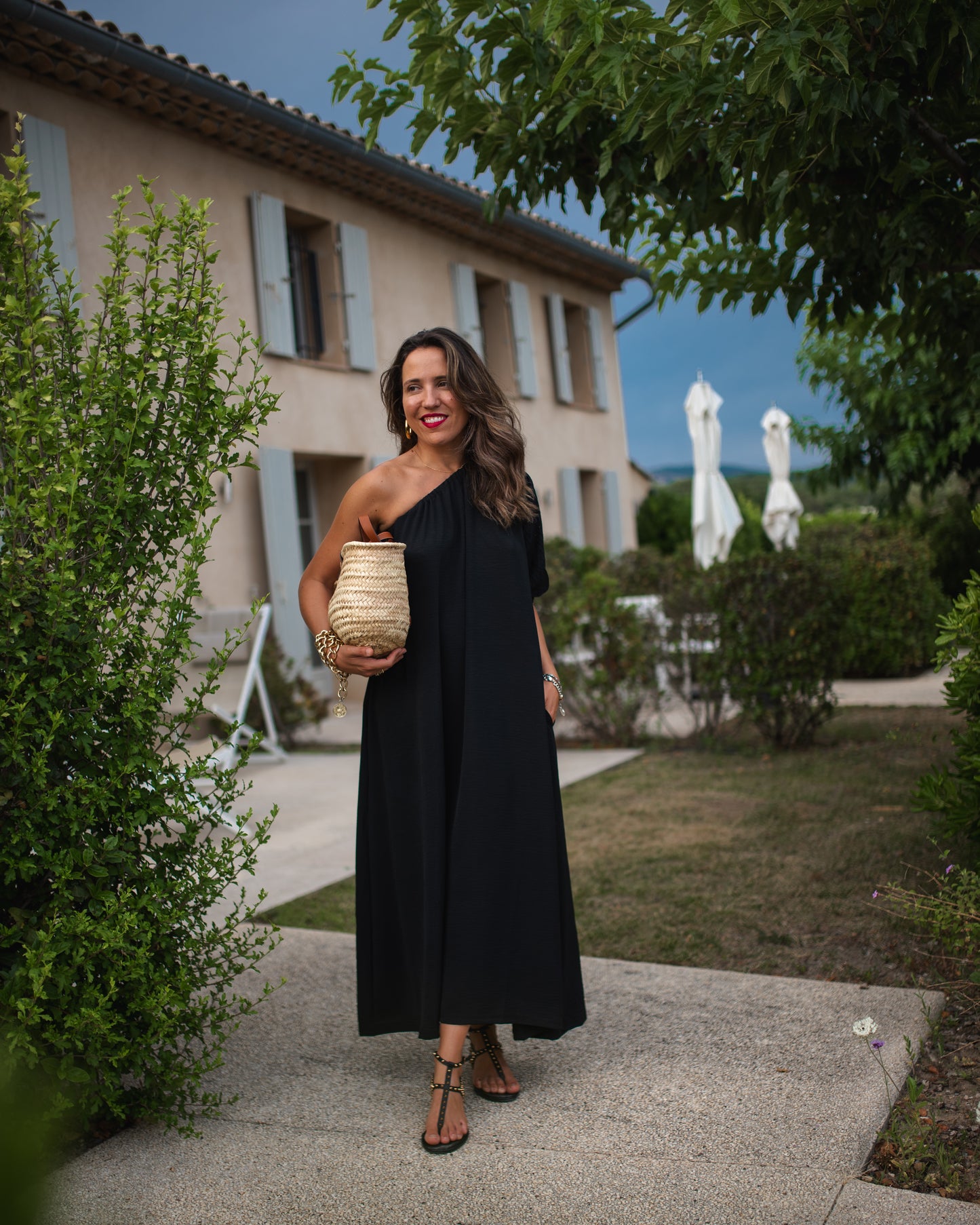 Vestido largo negro