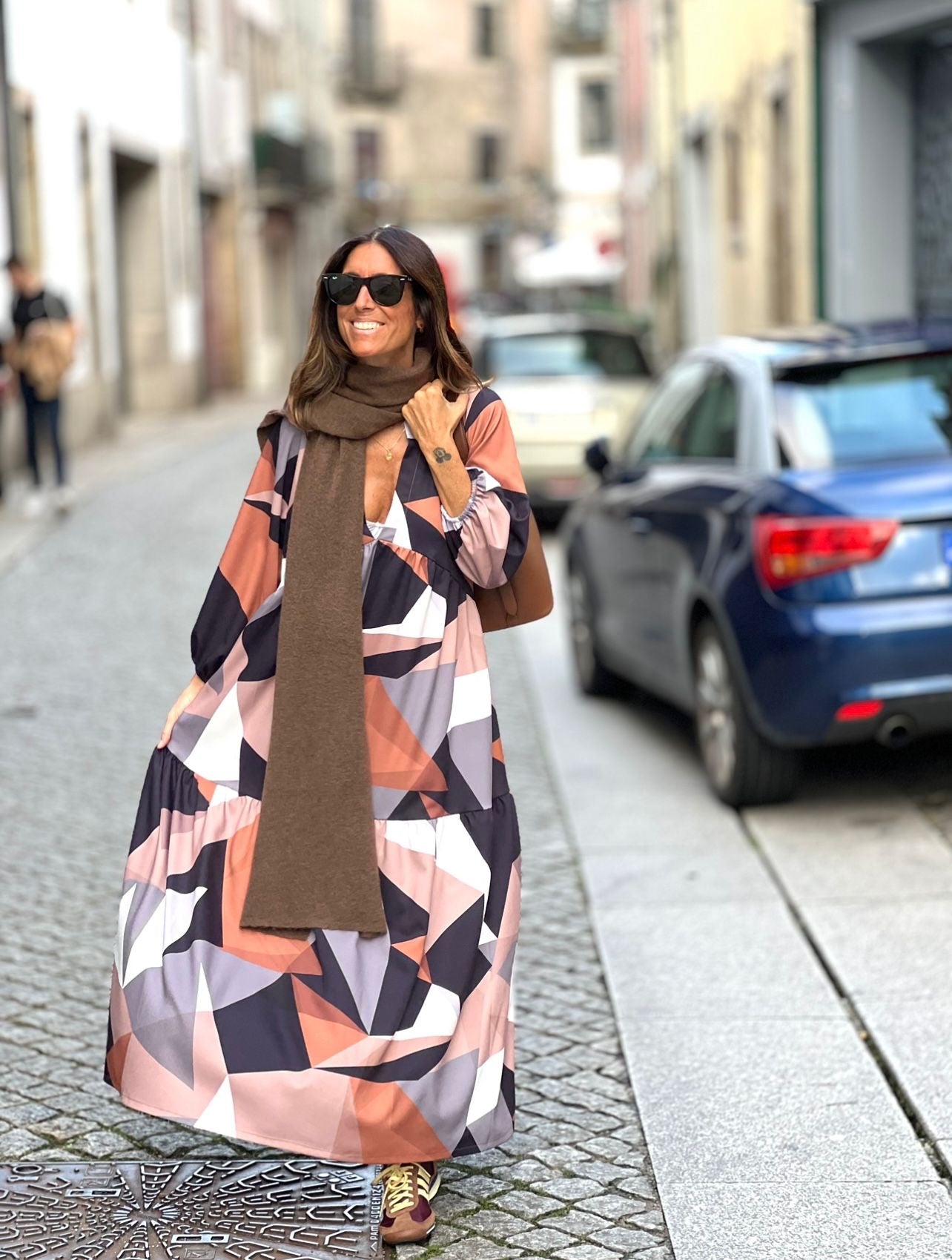 BACK IN STOCK- Vestido comprido com folho