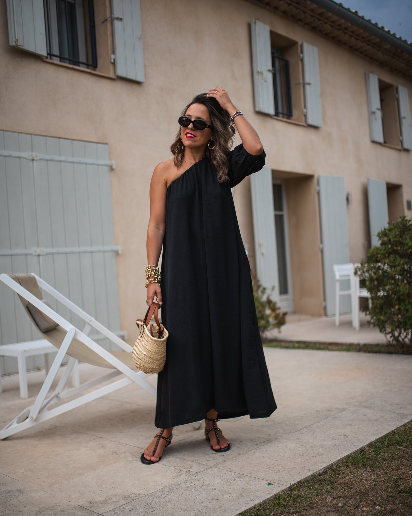 Vestido largo negro