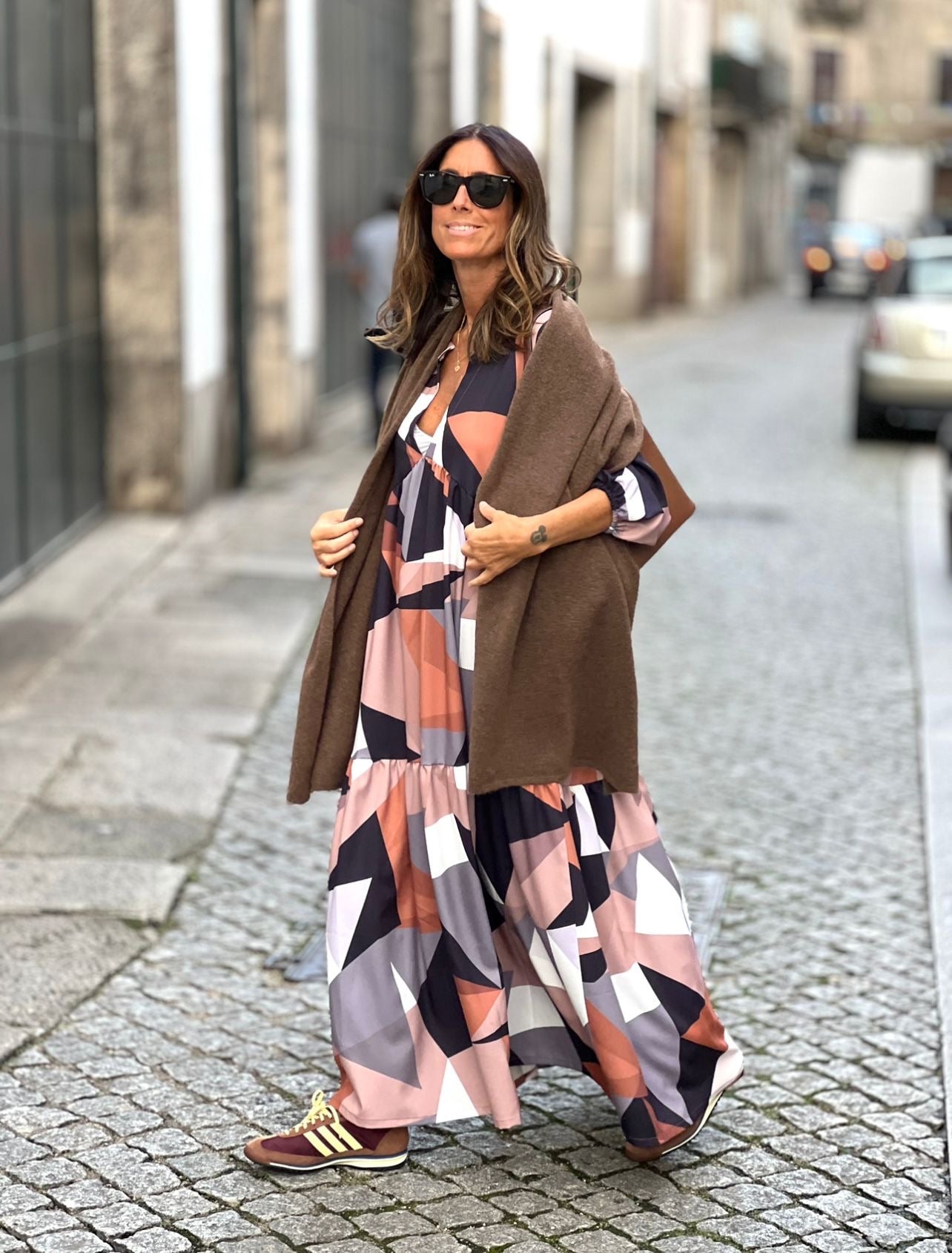 BACK IN STOCK- Vestido comprido com folho