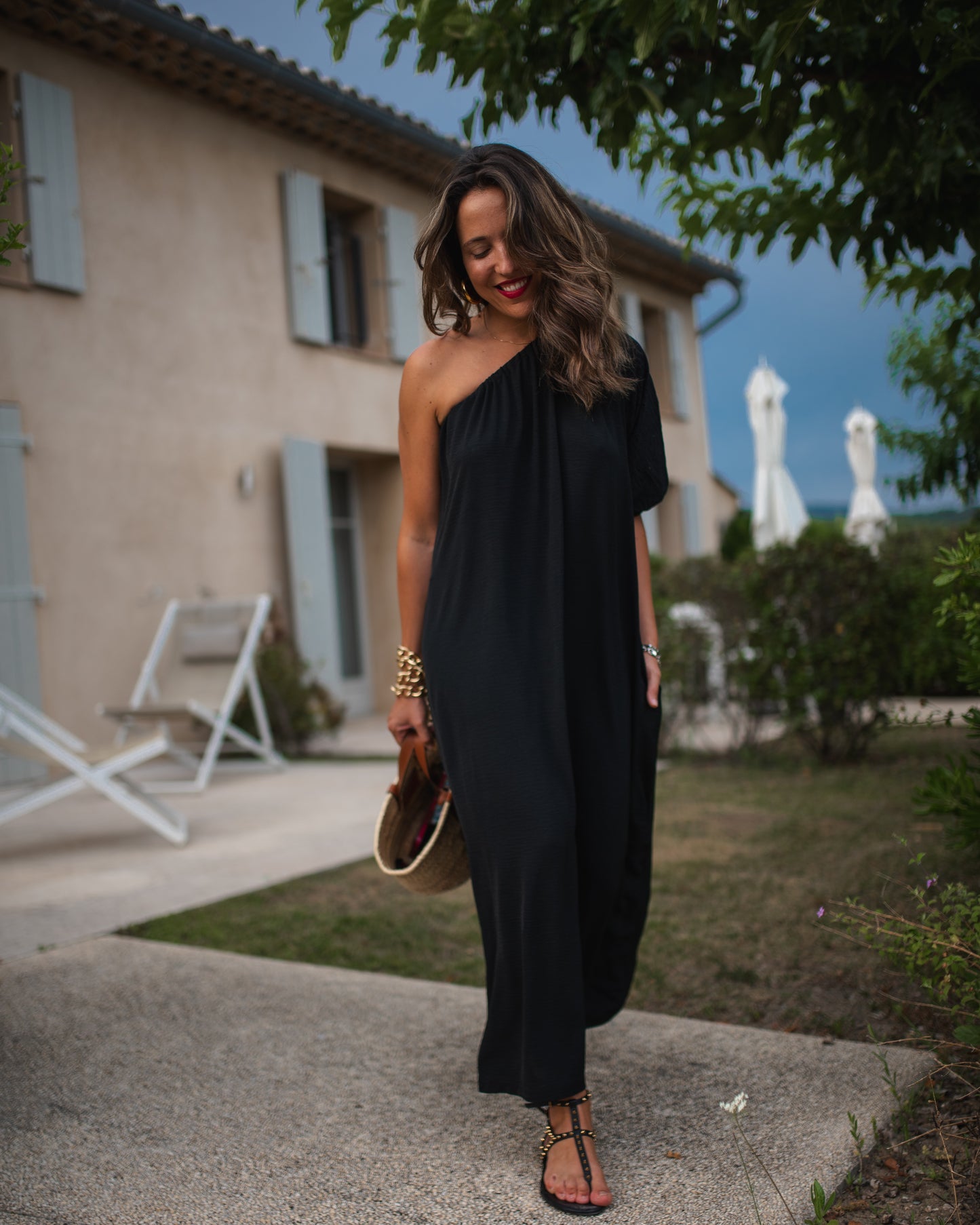 Vestido largo negro