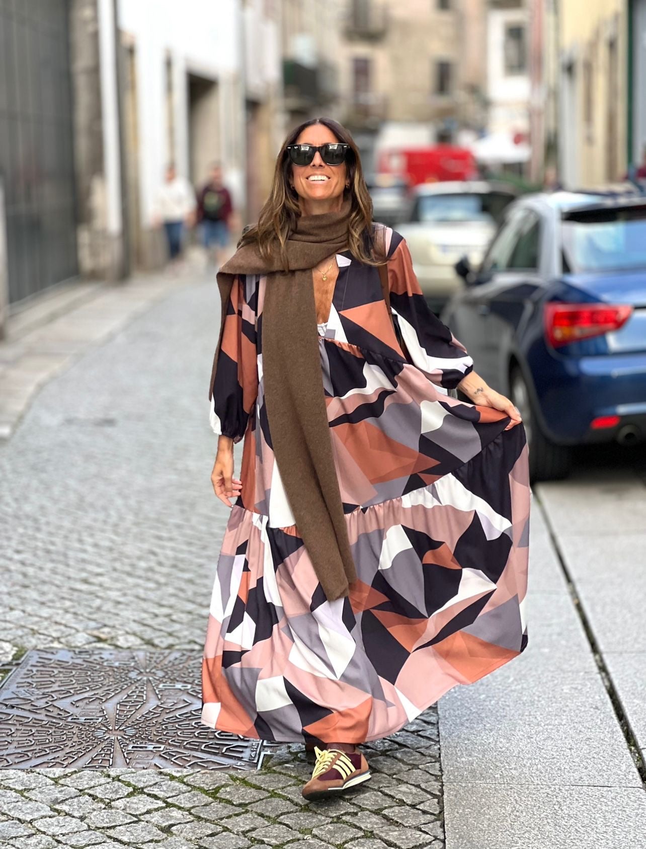 BACK IN STOCK- Vestido comprido com folho