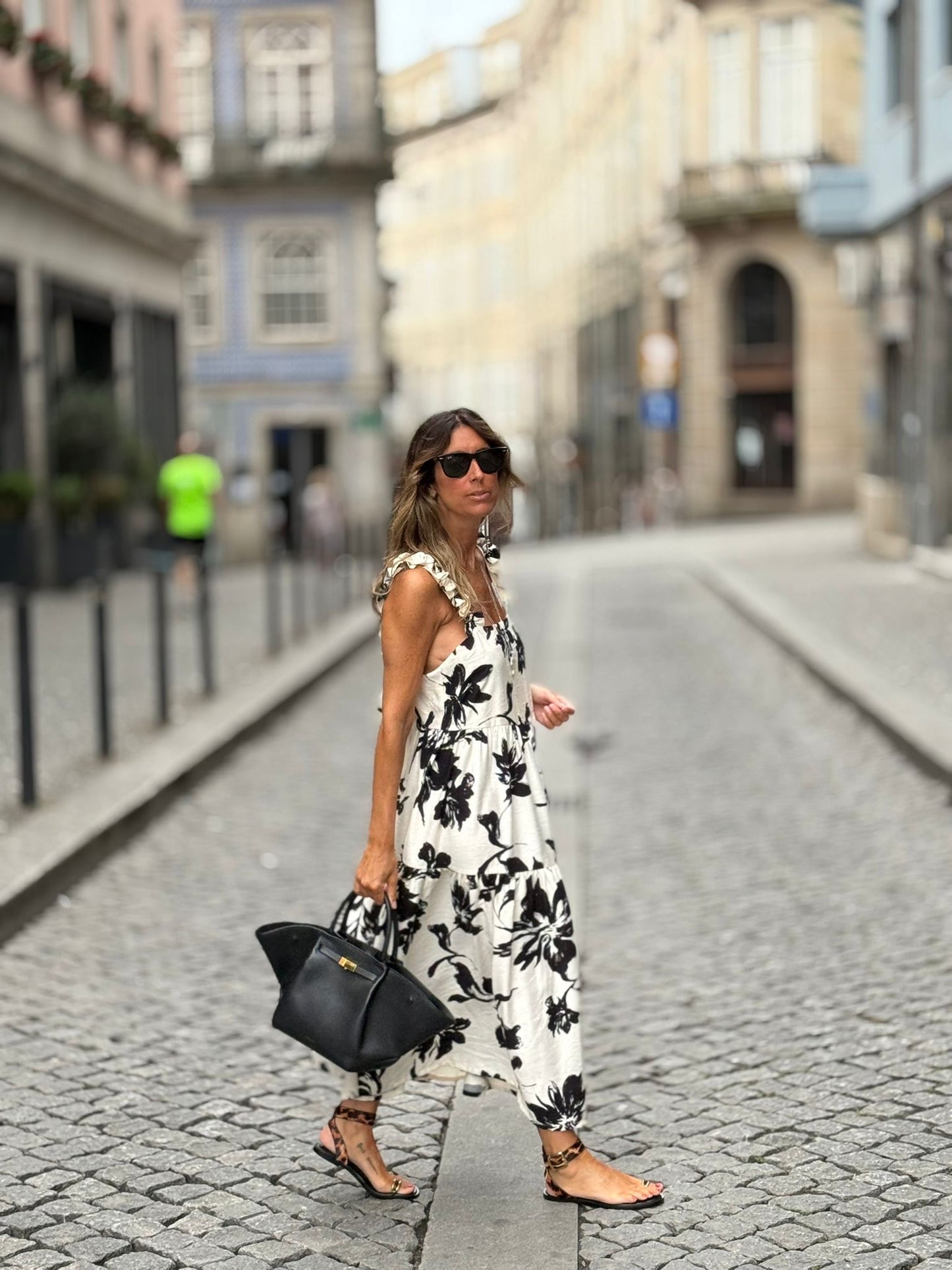 Vestido comprido com alças