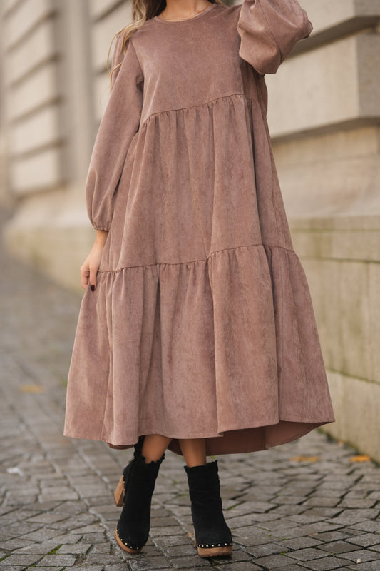 Long corduroy dress