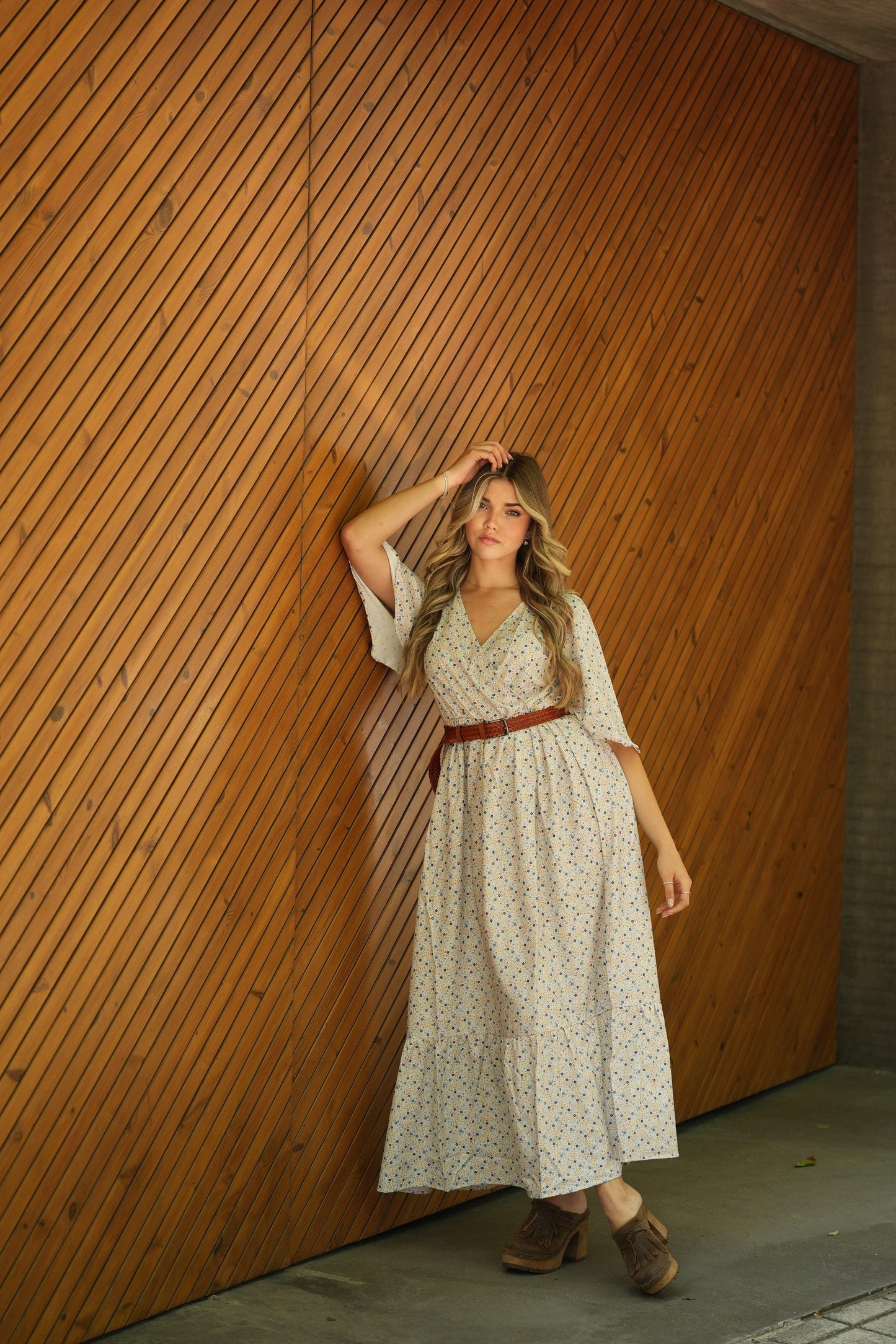 Vestido comprido floral