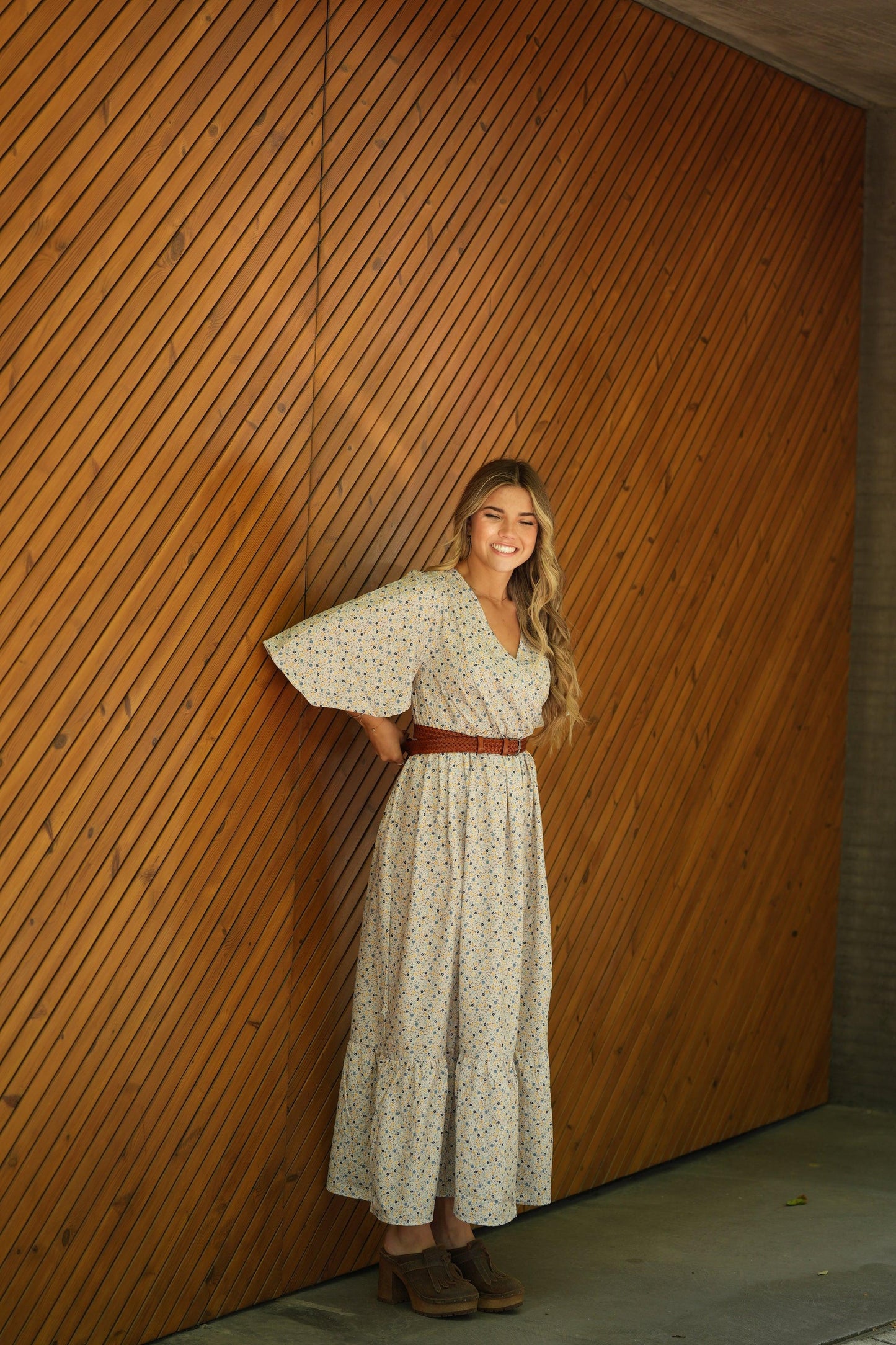 Vestido comprido floral