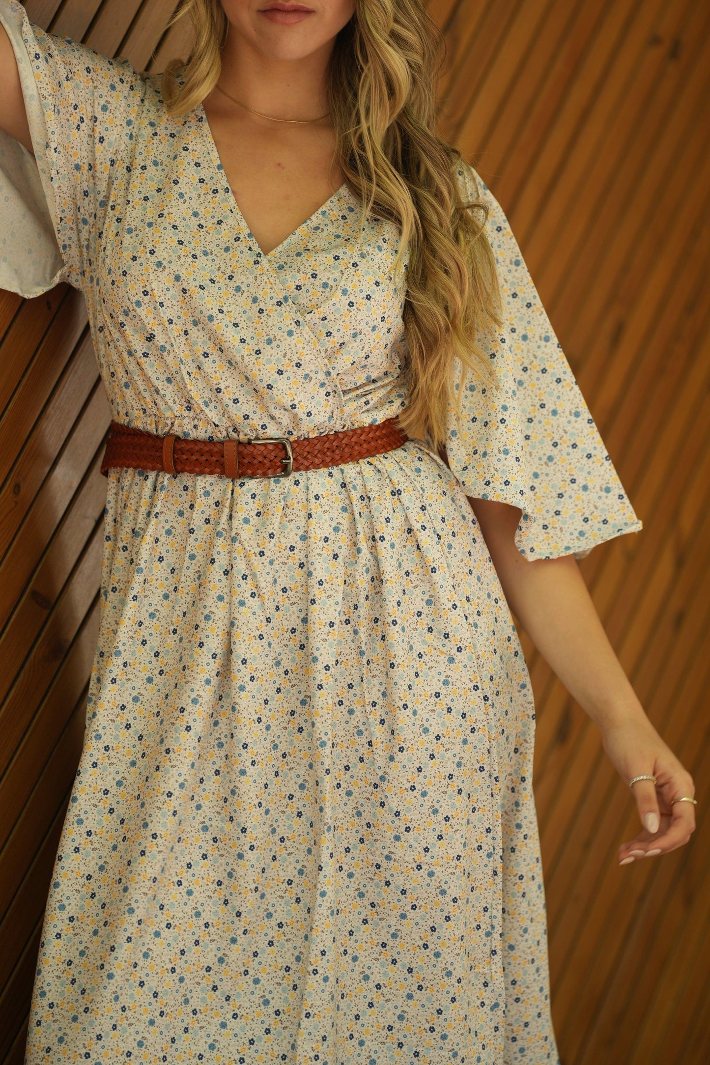 Vestido comprido floral