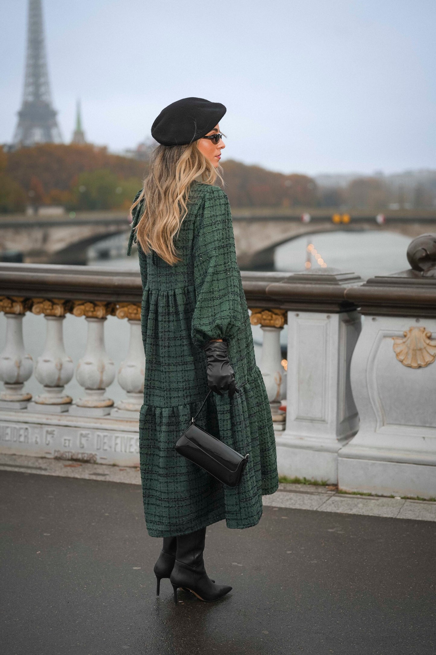 Long dress with ruffles