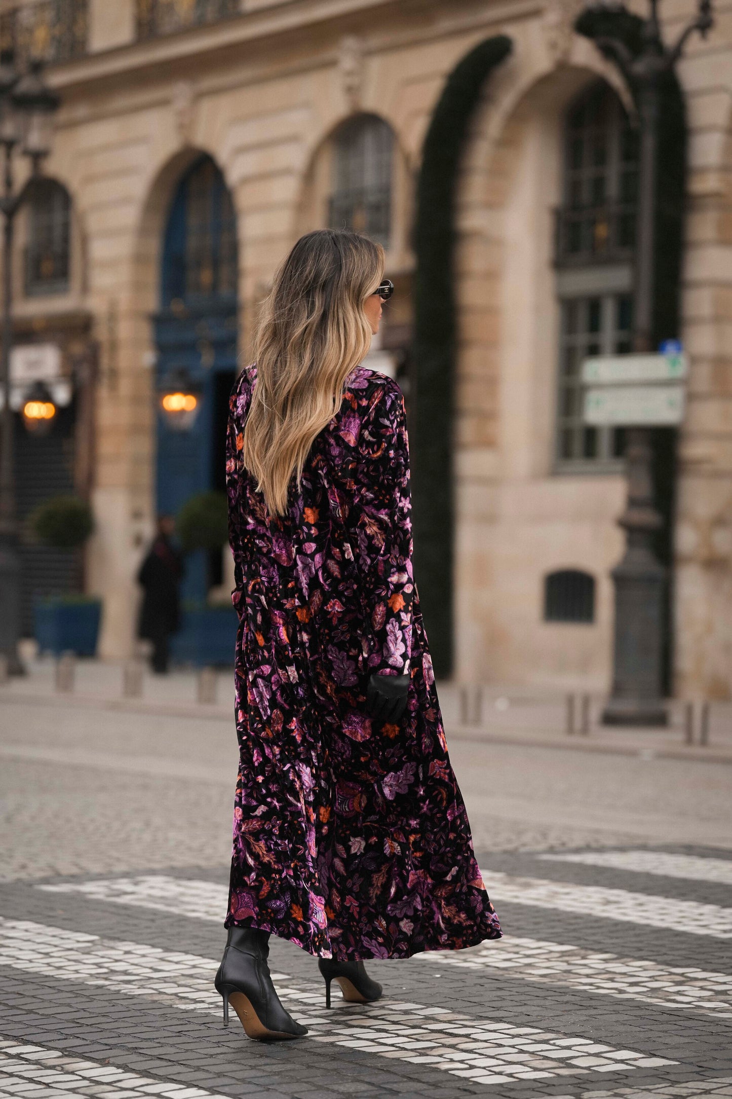 Long velvet dress