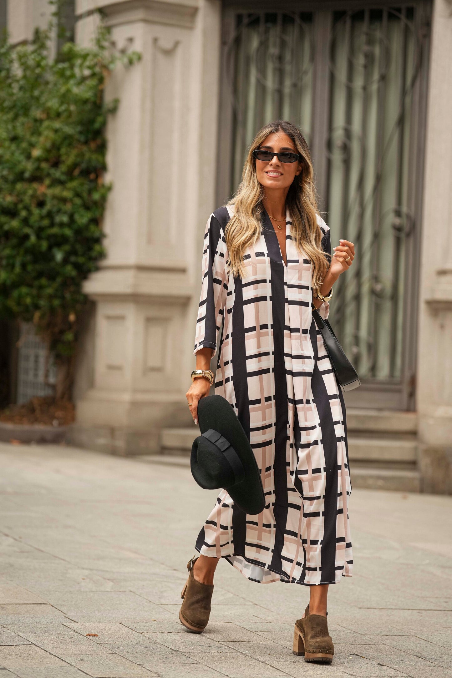 Vestido comprido estampado