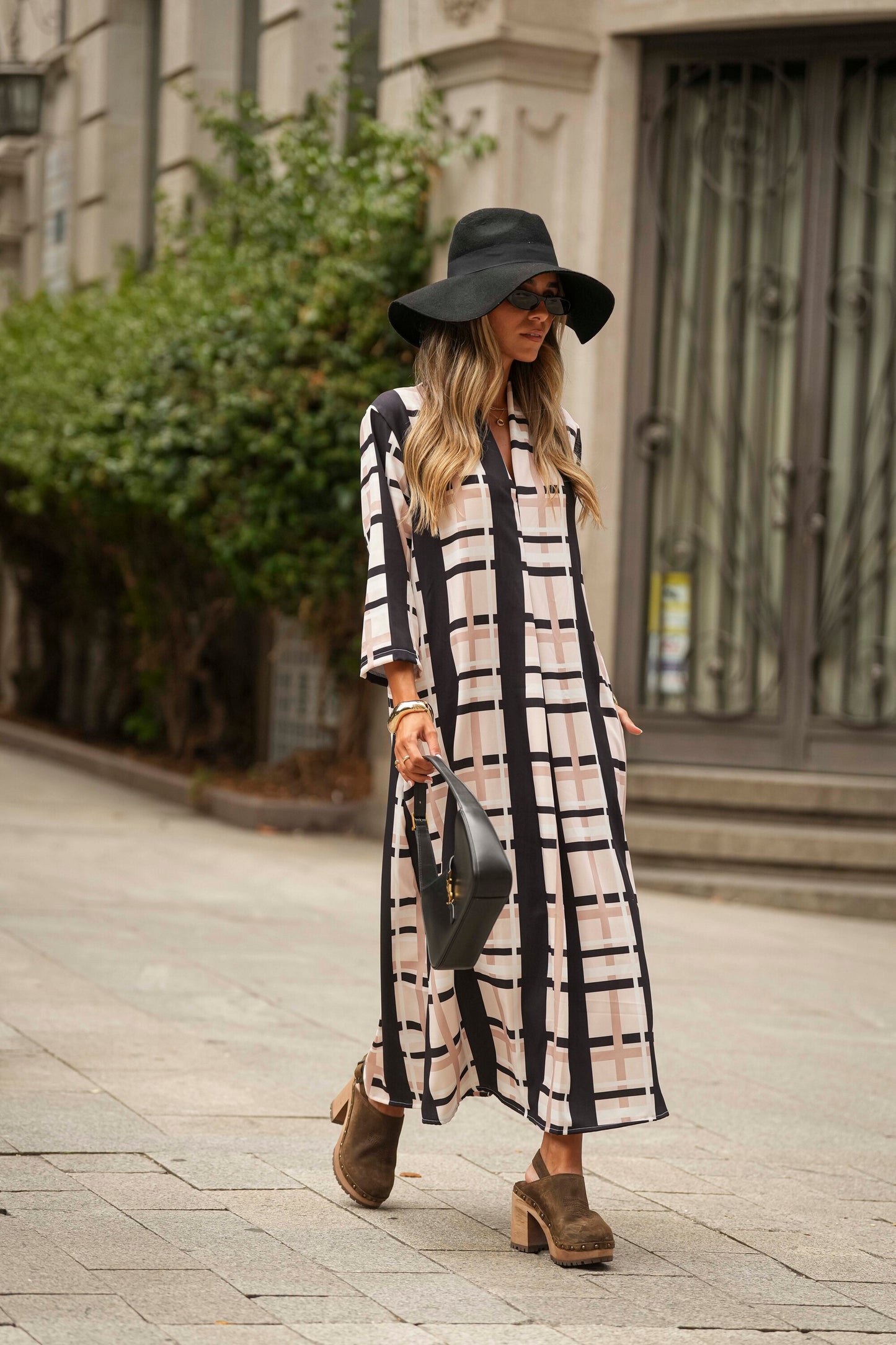 Vestido comprido estampado