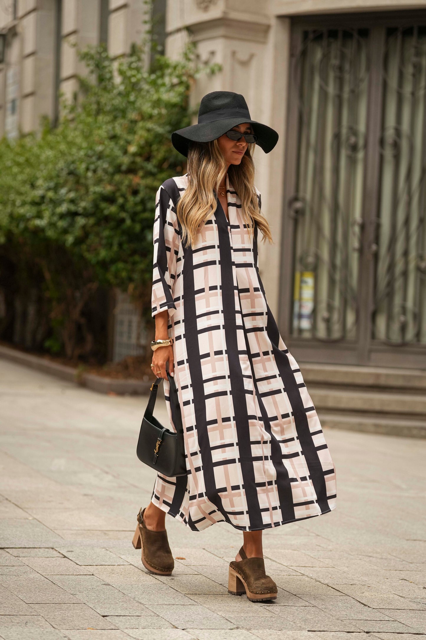Vestido comprido estampado