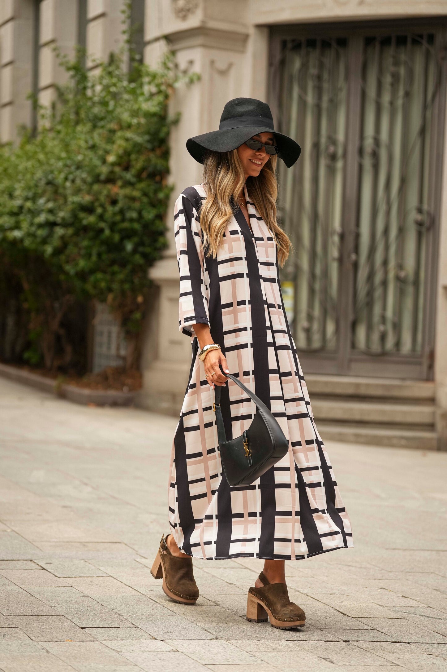 Vestido comprido estampado