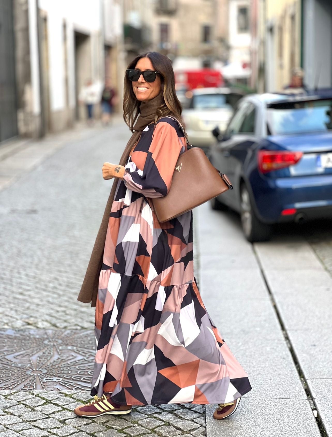 BACK IN STOCK- Vestido comprido com folho