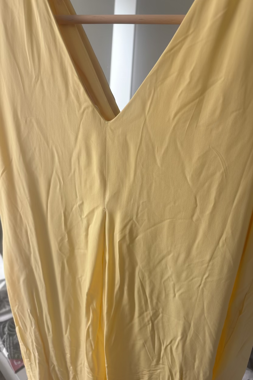 Long dress in smooth viscose