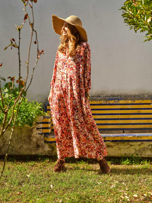 printed long dress