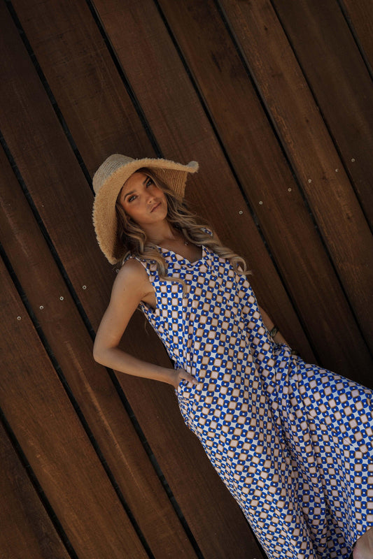 printed long dress