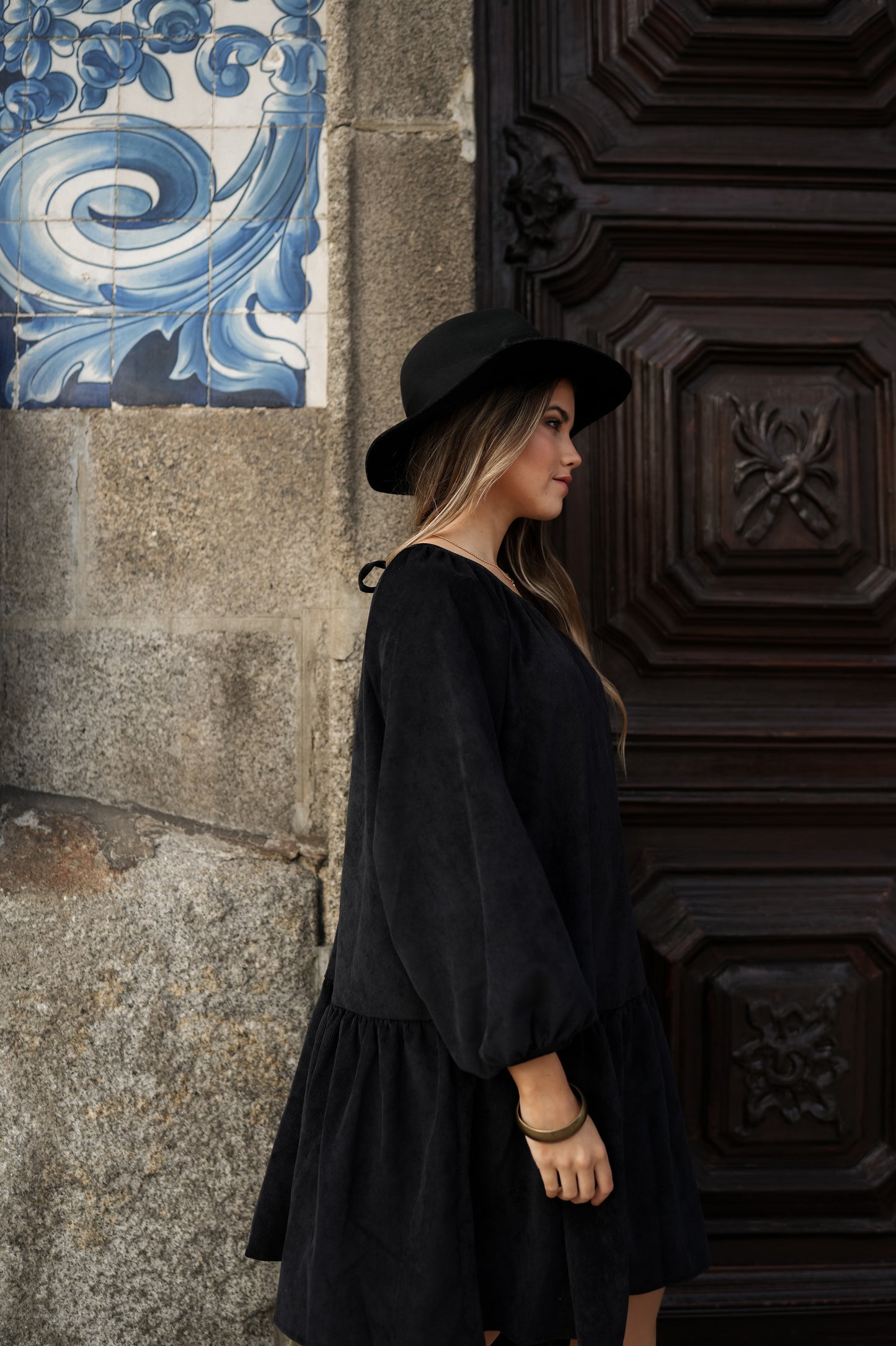 Short corduroy dress