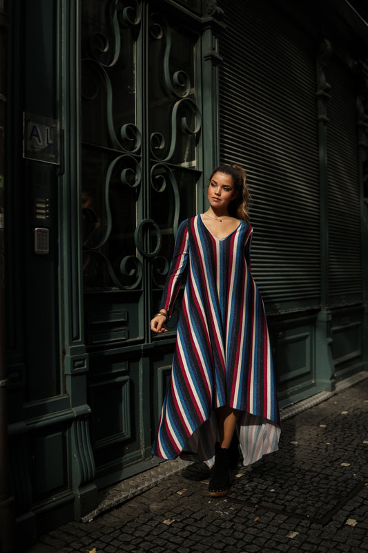 Asymmetrical long dress
