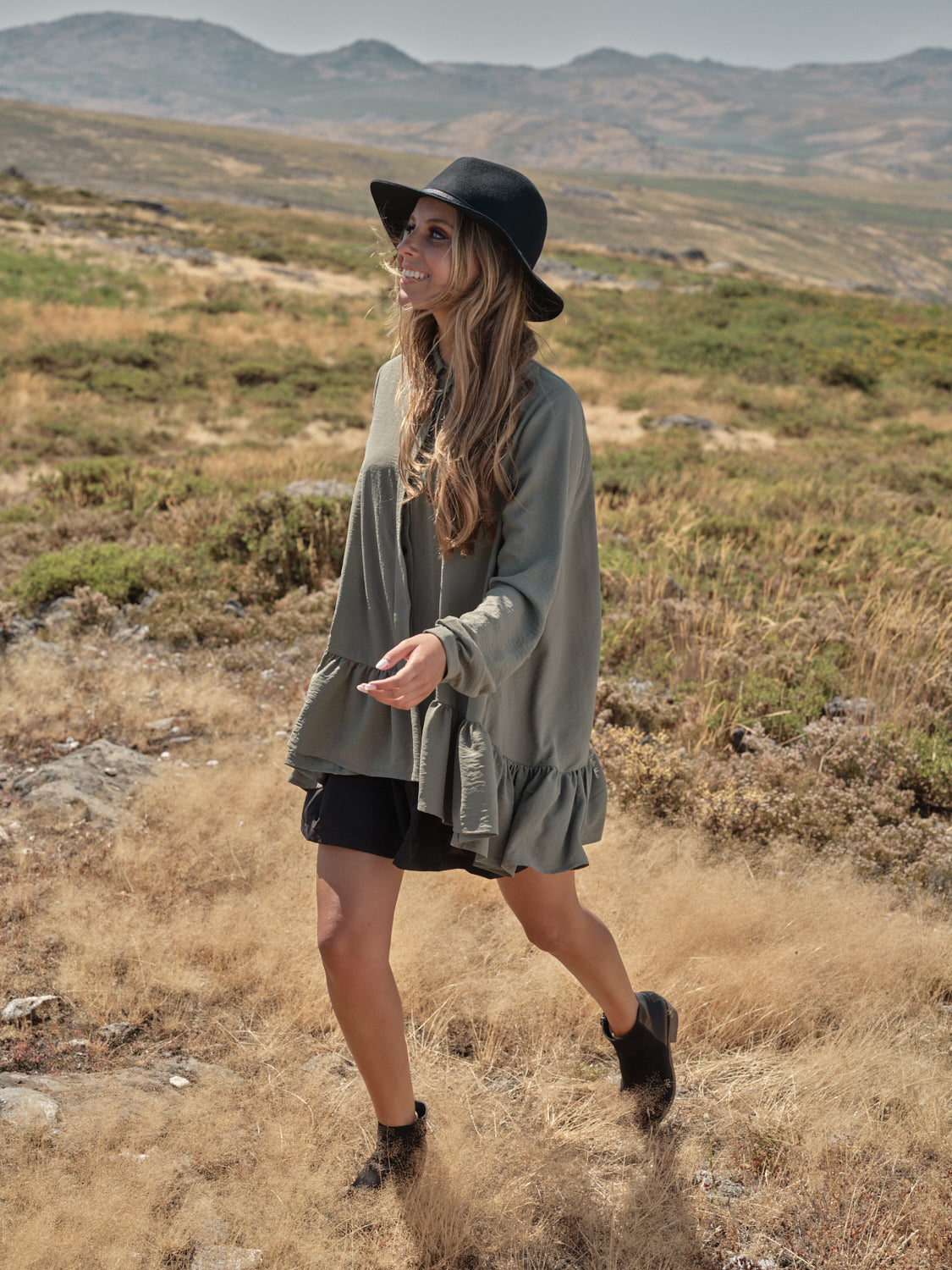 Blusa com folho
