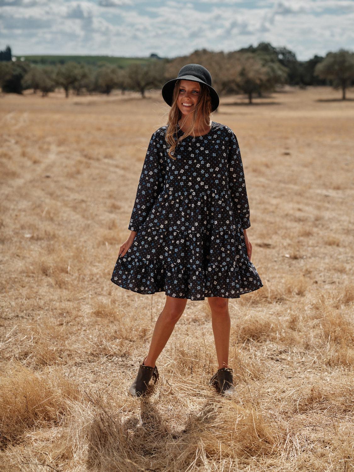 Vestido curto estampado