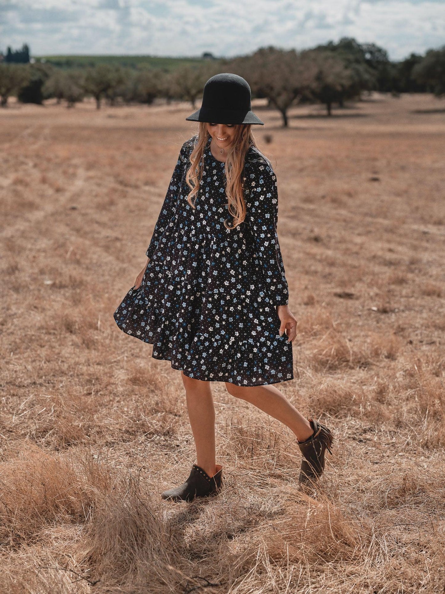 Vestido curto estampado