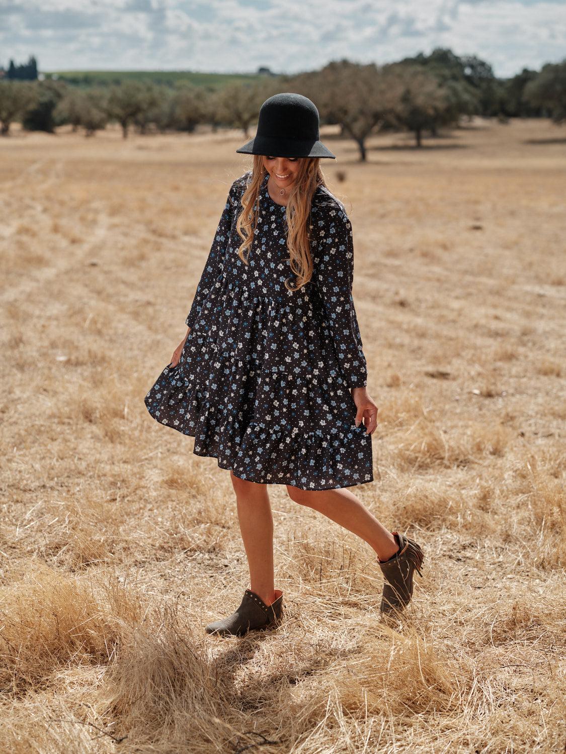 Vestido curto estampado