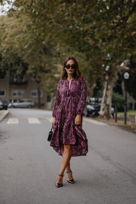 Asymmetrical long dress