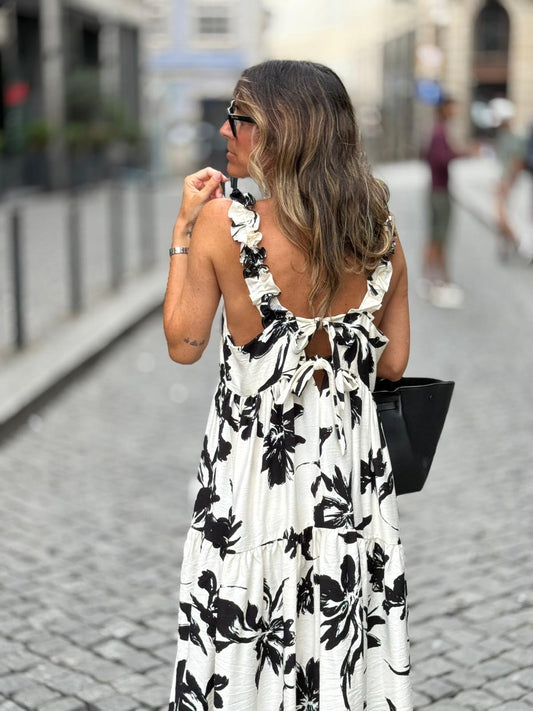 Vestido comprido com alças