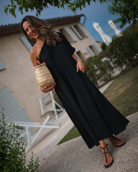 Vestido comprido preto