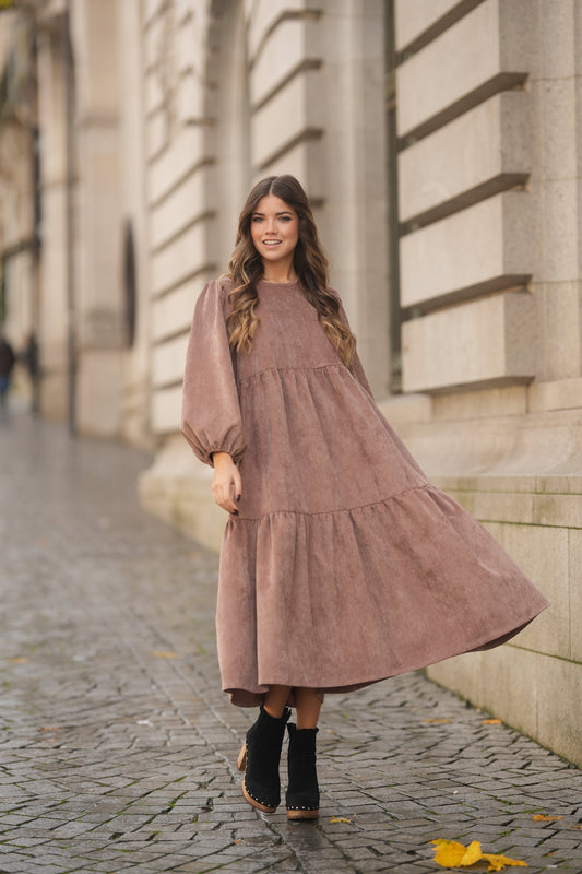 Long corduroy dress