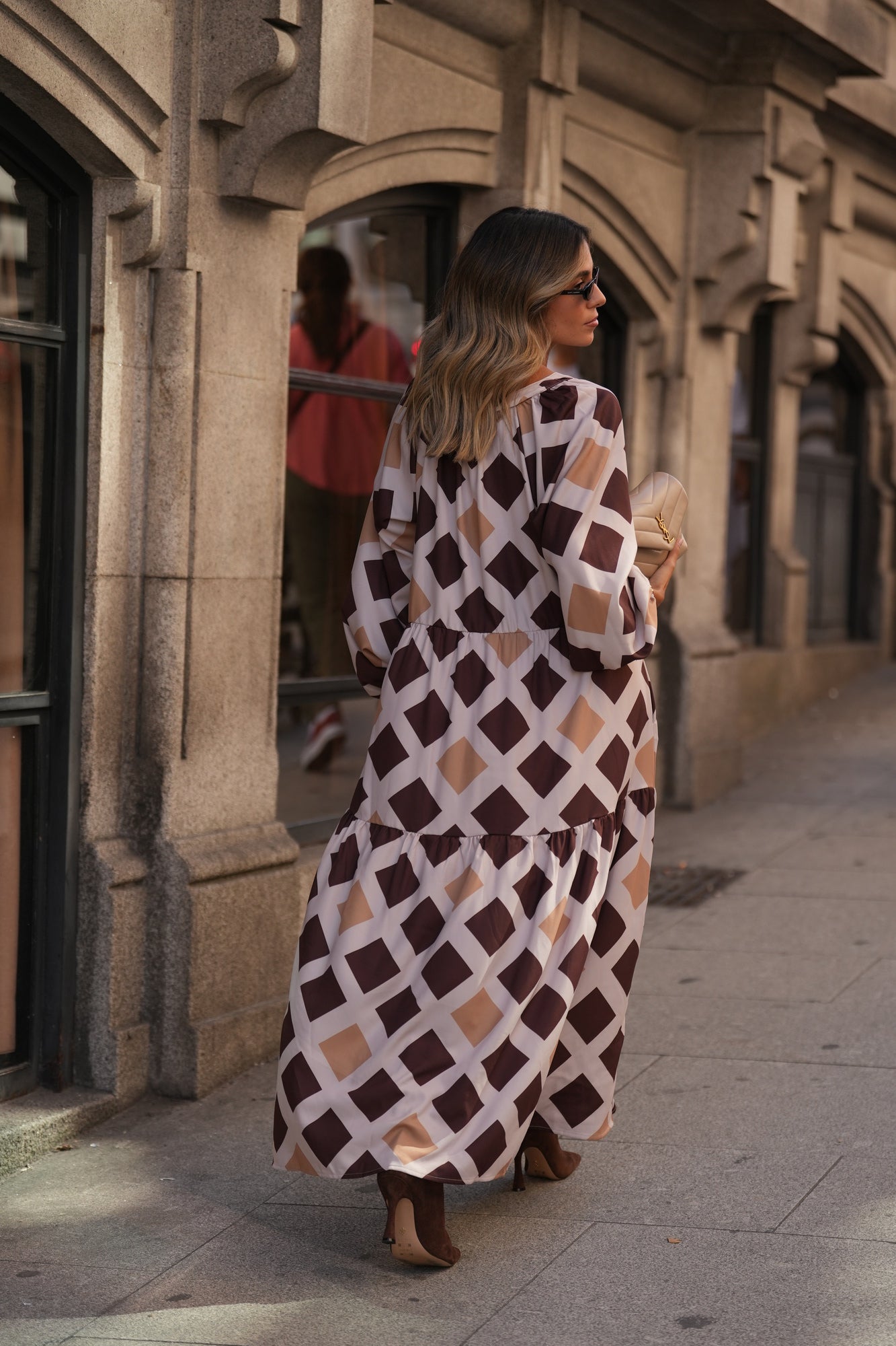 Long printed dress