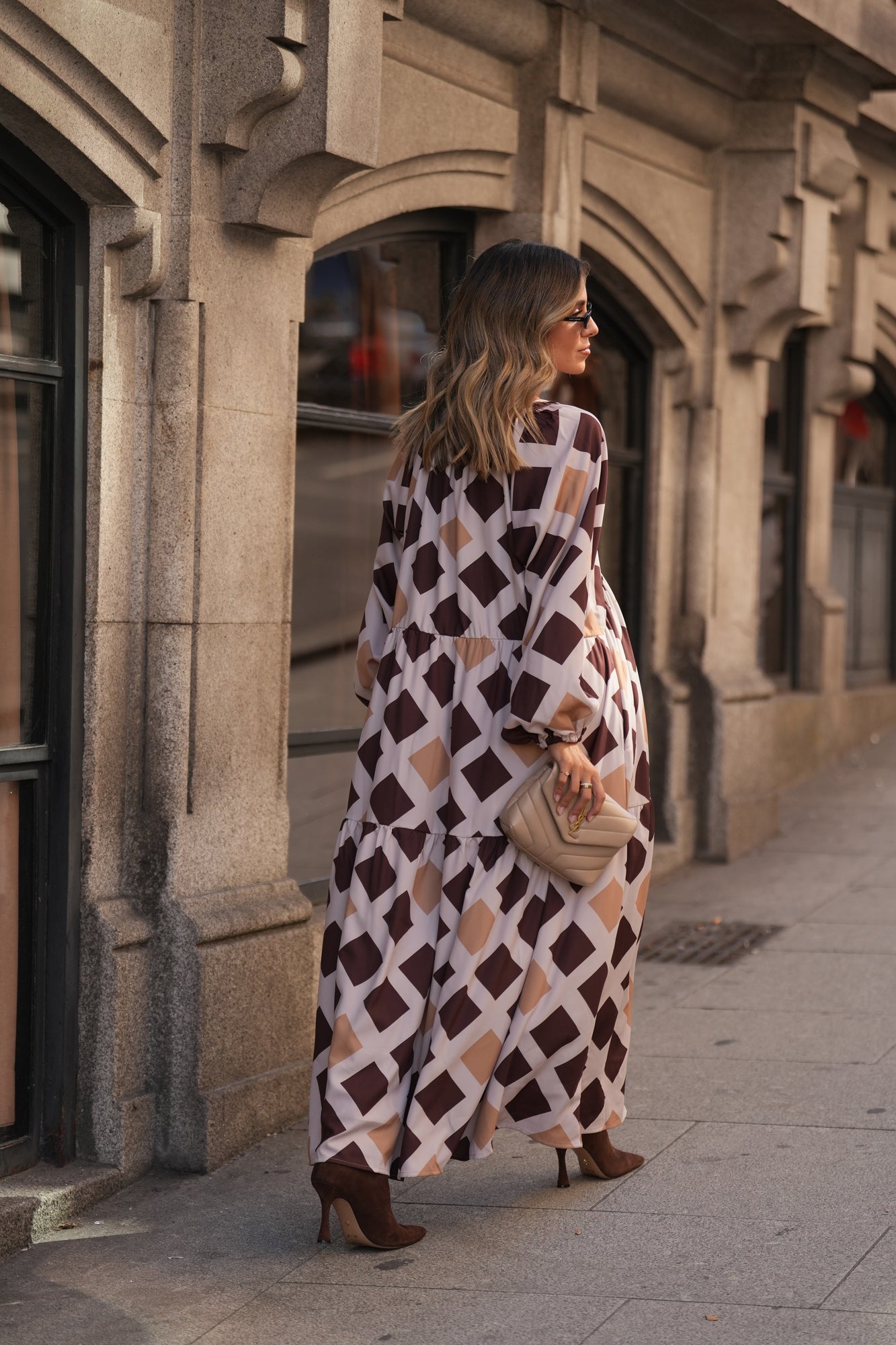 Long printed dress