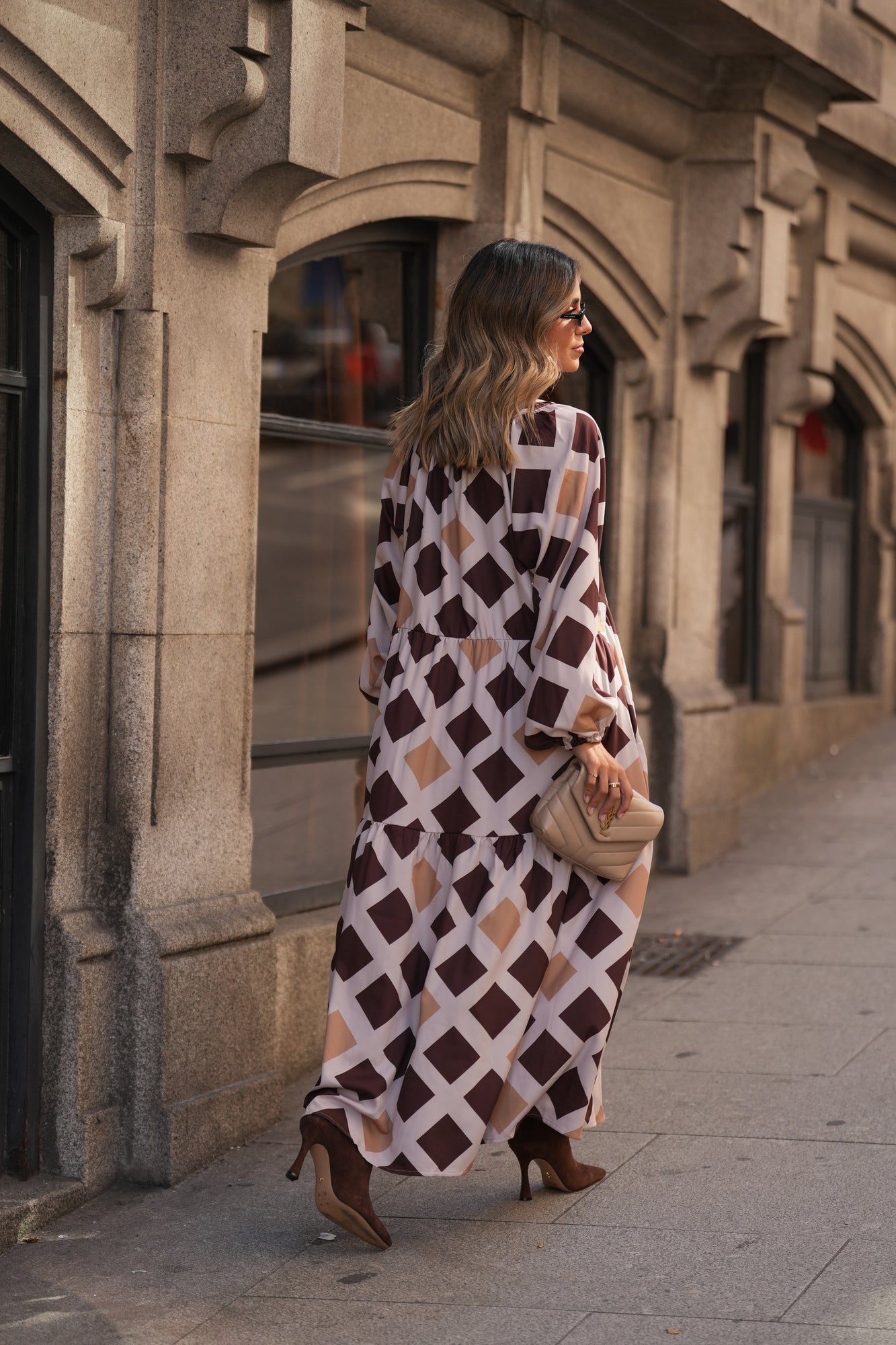 Long printed dress