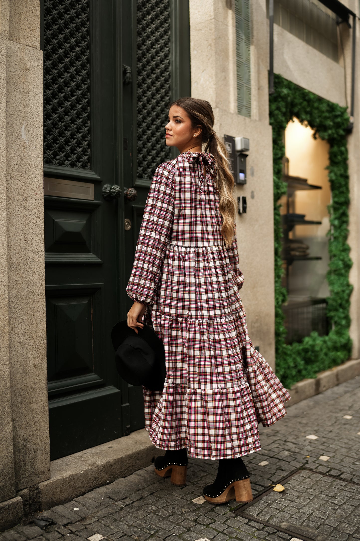 Long plaid dress