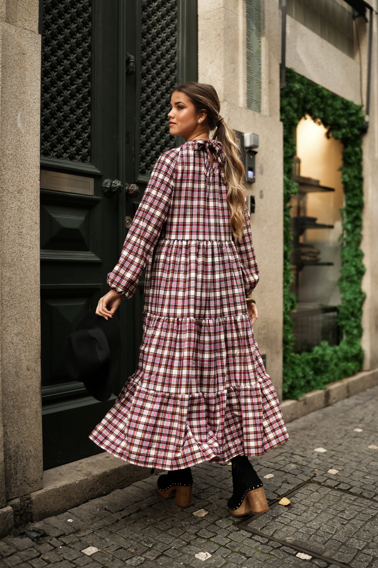 Long plaid dress