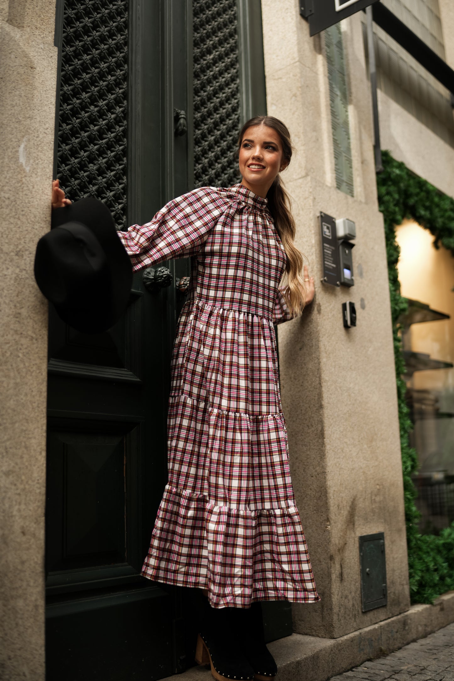 Long plaid dress