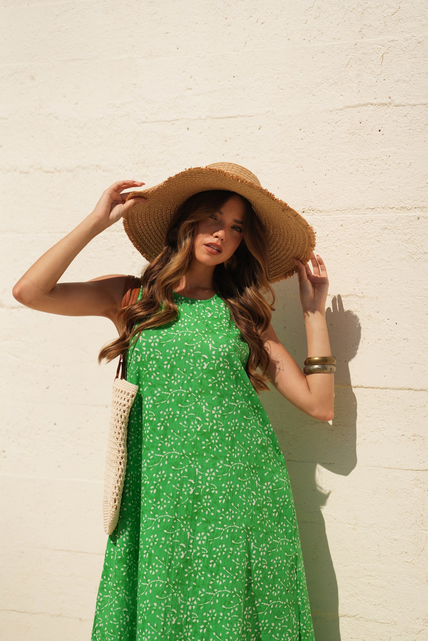 Vestido comprido estampado