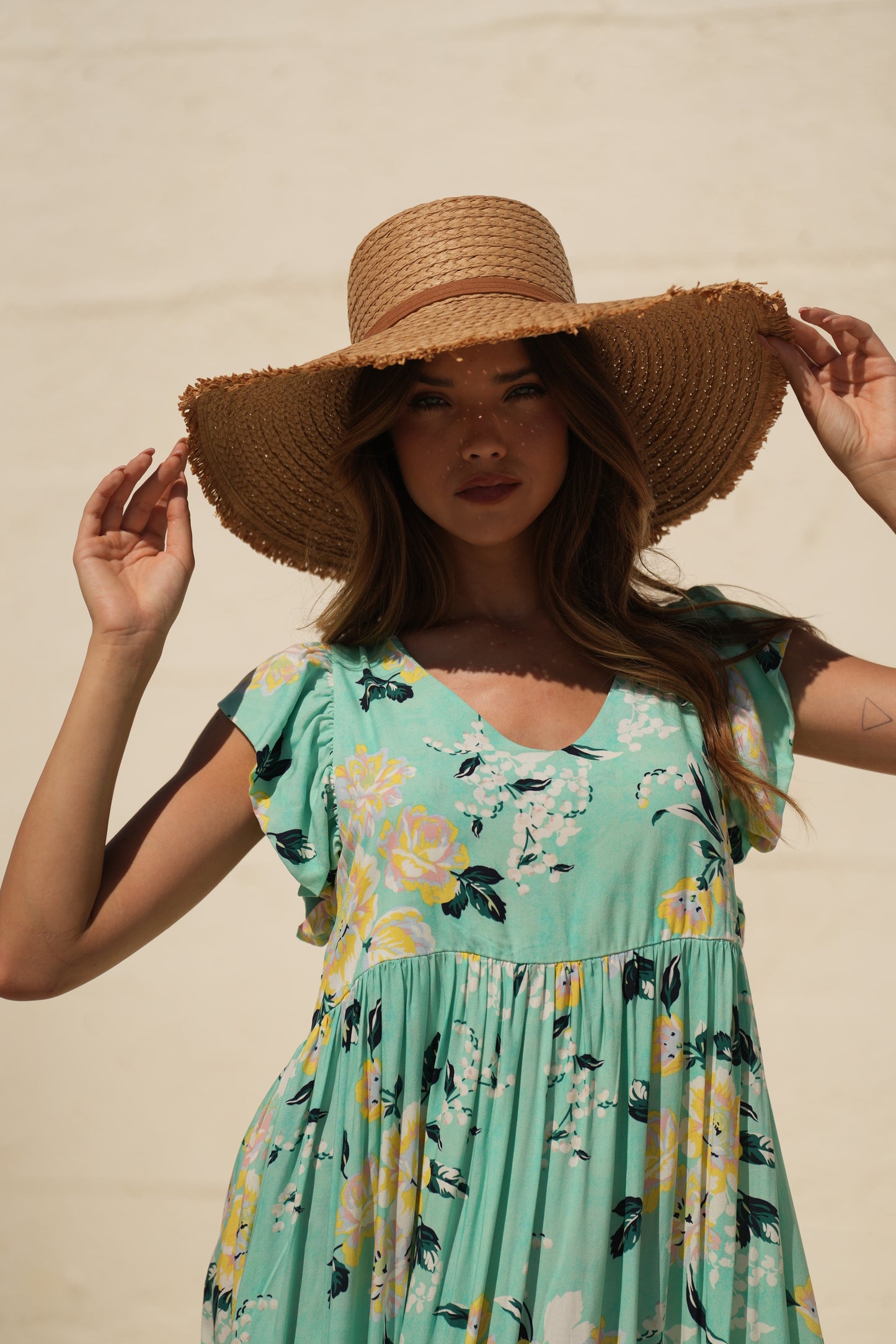 Vestido comprido estampado