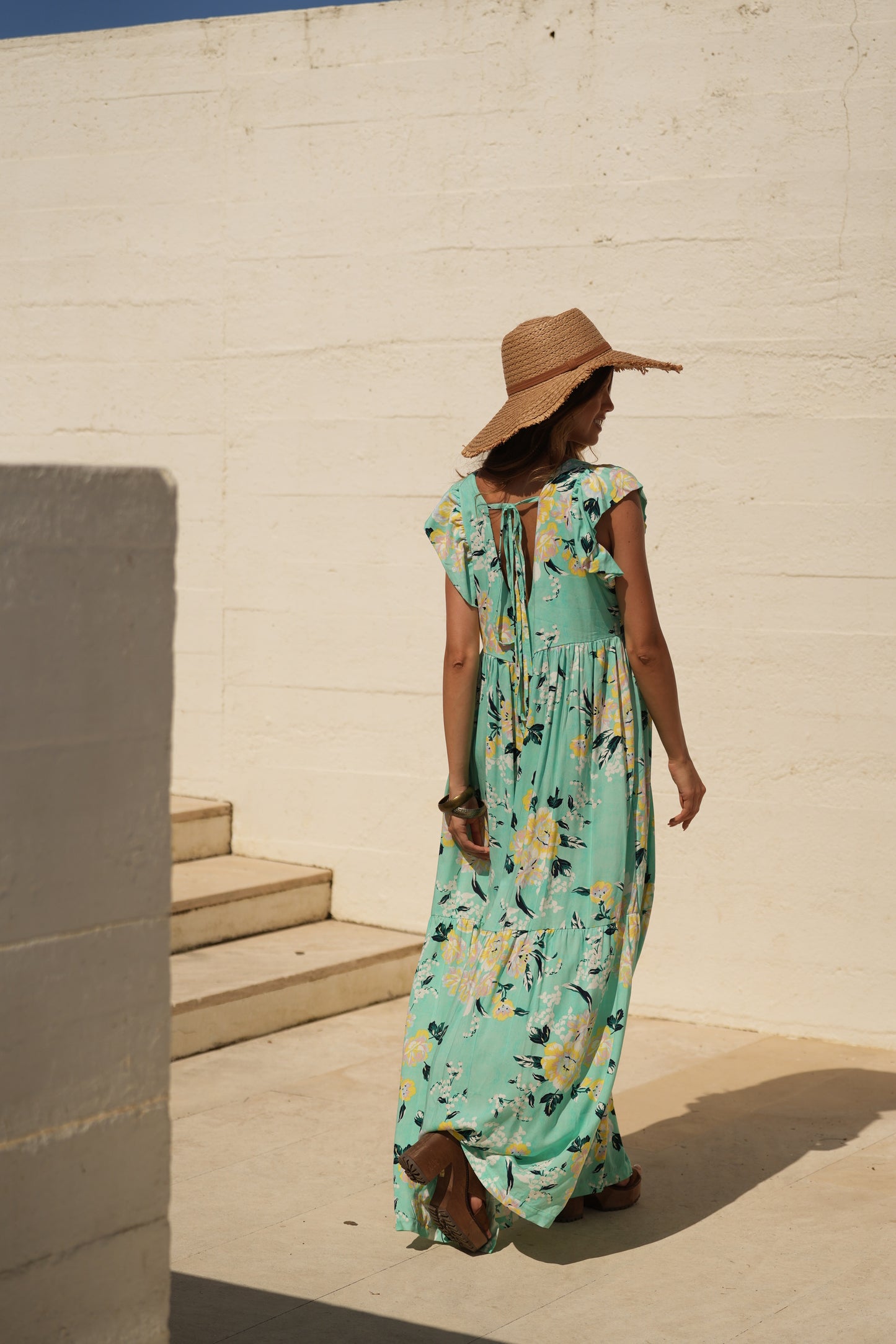 Vestido comprido estampado