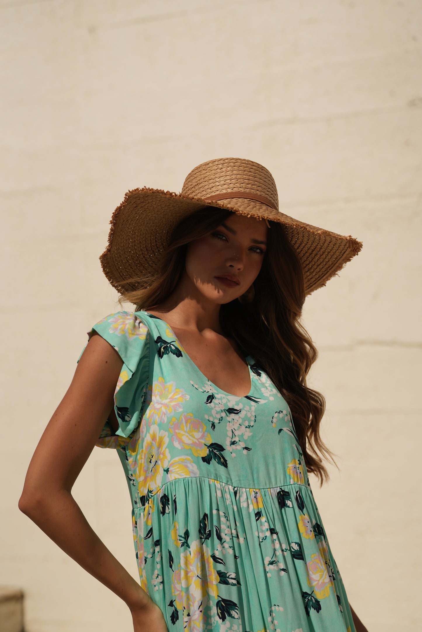 Vestido comprido estampado