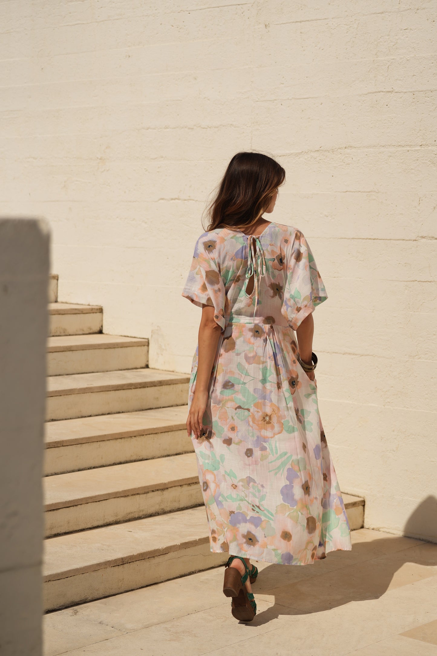 Vestido comprido estampado