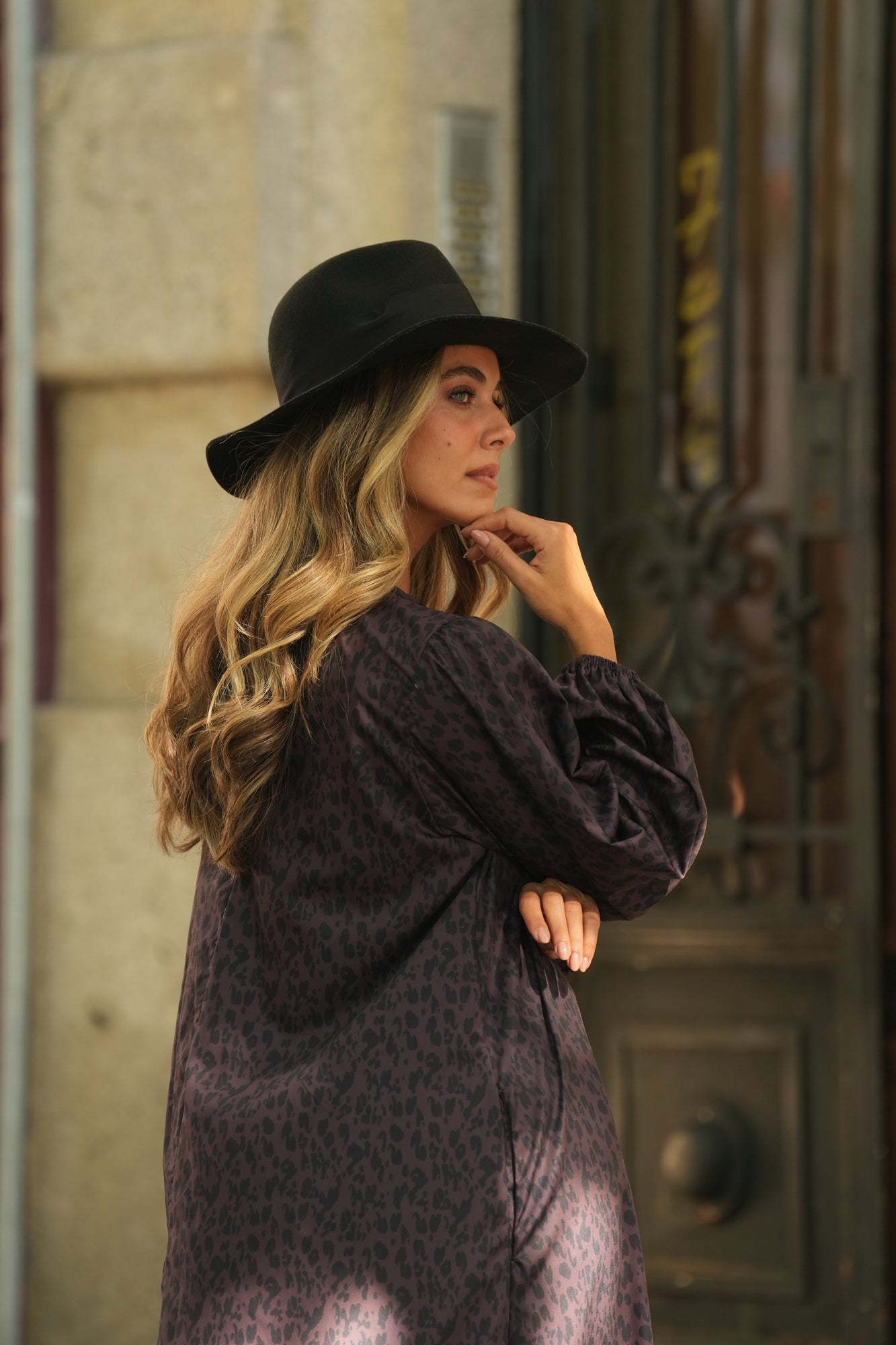 Vestido comprido estampado