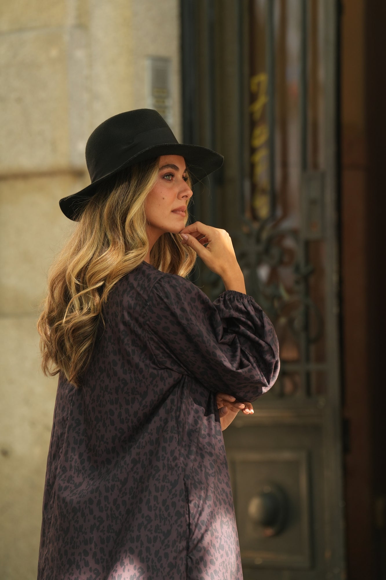 Vestido comprido estampado