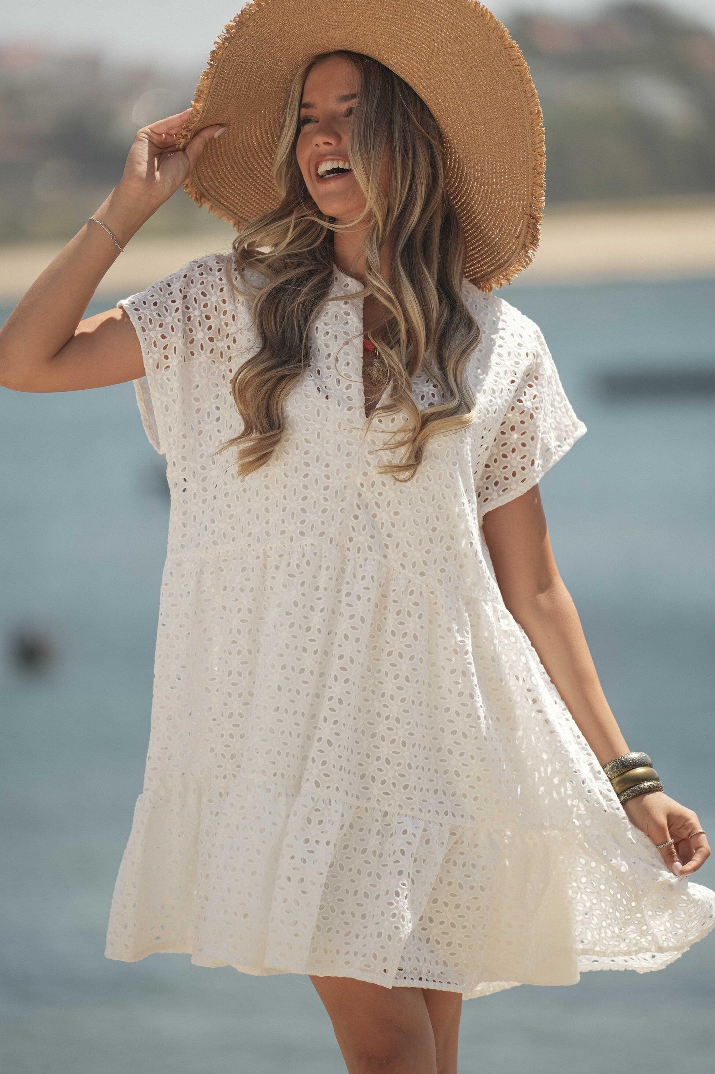 Vestido curto branco