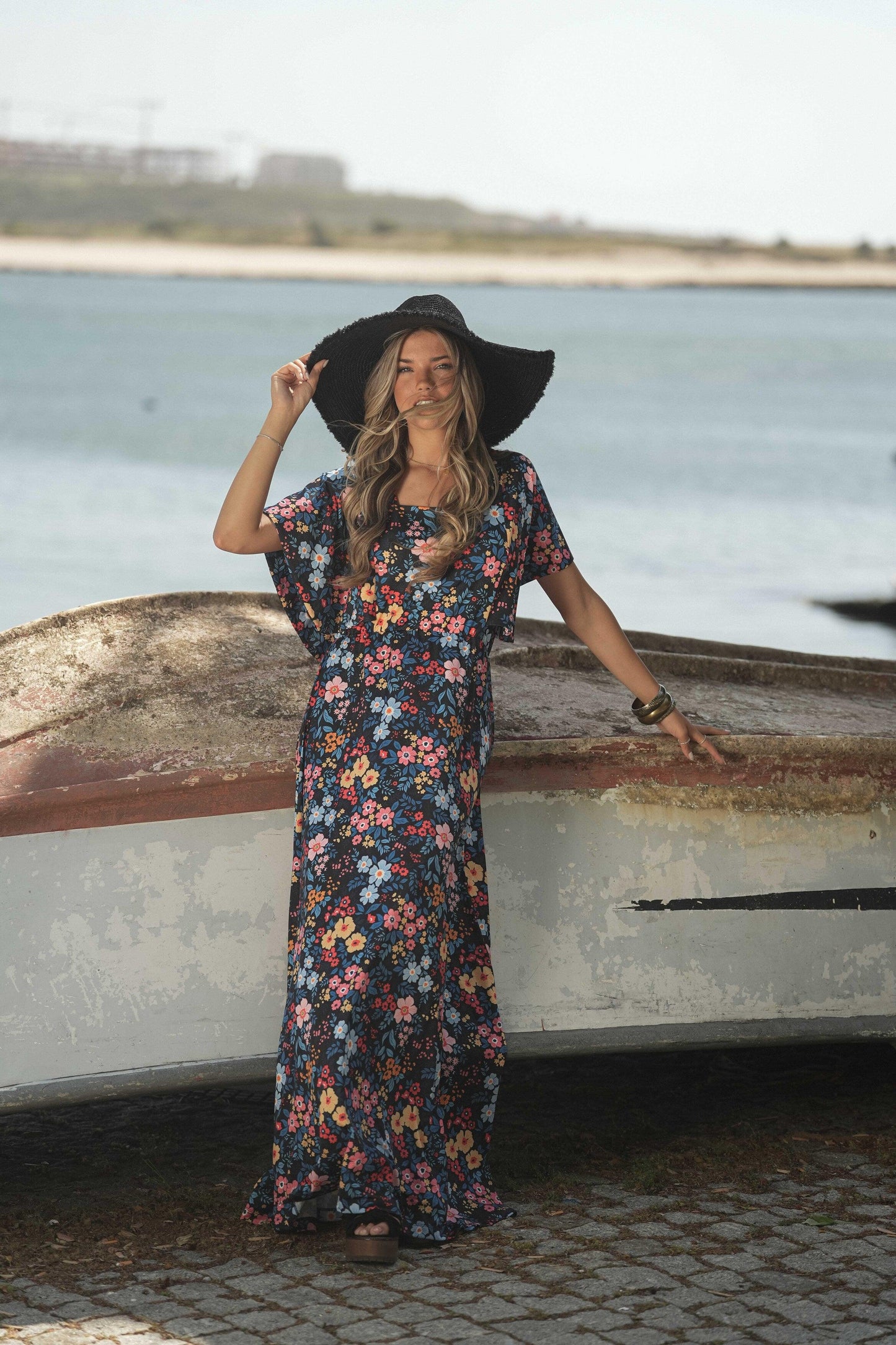 printed long dress