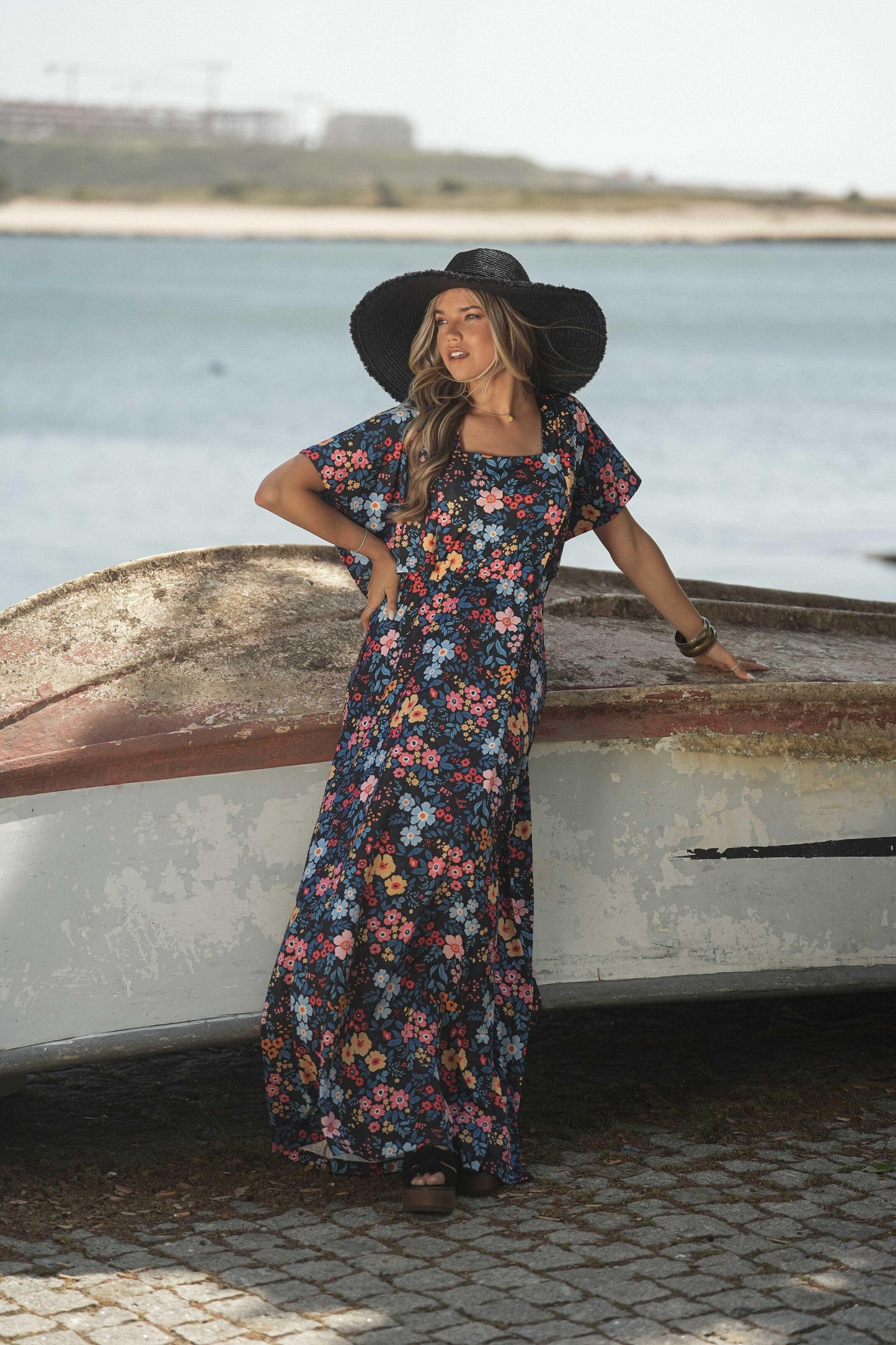 printed long dress