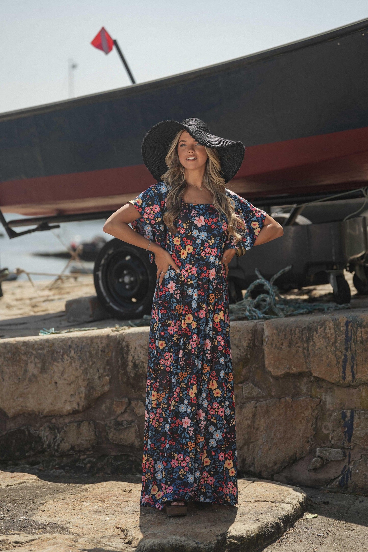 printed long dress