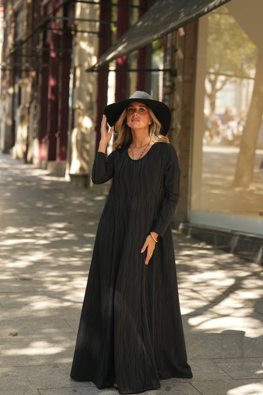 Vestido comprido em malha