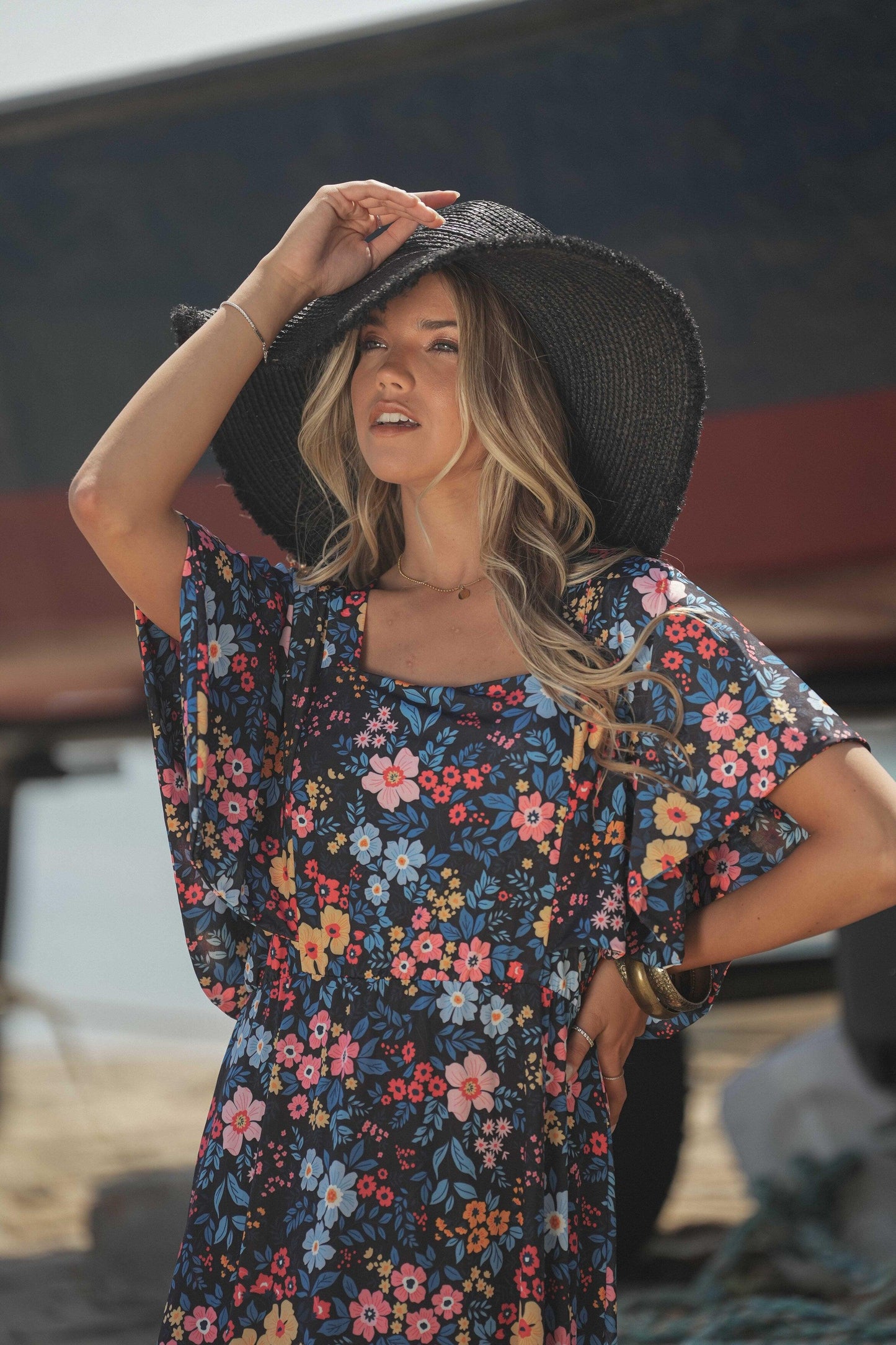 printed long dress